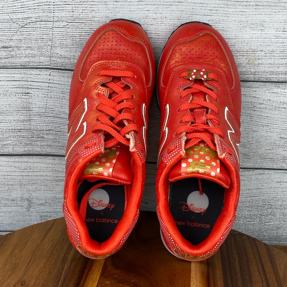 New Balance x Disney 574 Red Minnie Mouse Bow Shoes Women’s Sneaker Size 7 - Picture 10 of 12